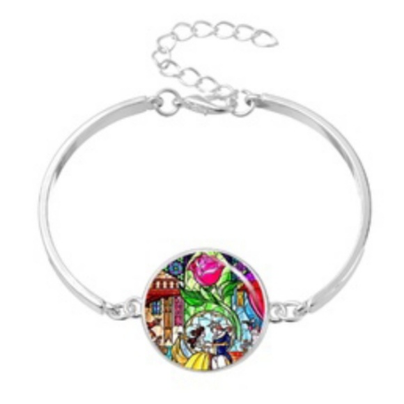 Jewelry - 3/$15 Beauty & The Beast Silver Bracelet